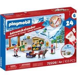 playmobil Adventskalender 72226, Am Nordpol, gefüllt mit Spielfiguren und Zubehör, 40 x 30 cm