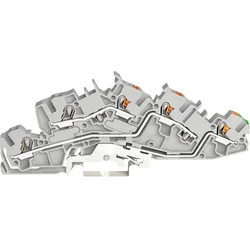 WAGO 2205-7545 - Installationsetagenklemme, 4,0 mm2, L/L/PE, grau