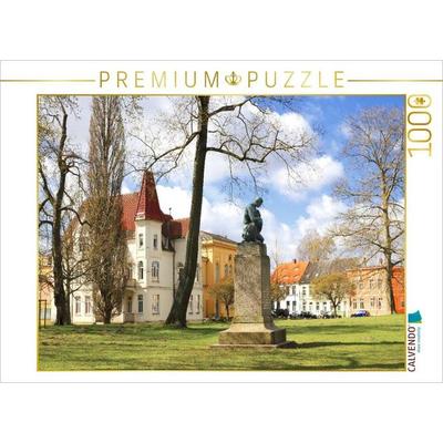 CALVENDO Puzzle Güstrow, Mahnmal deutsch-französischer Krieg | 1000 Teile Lege-Größe 64 × 48 cm Foto-Puzzle für glückliche Stunden