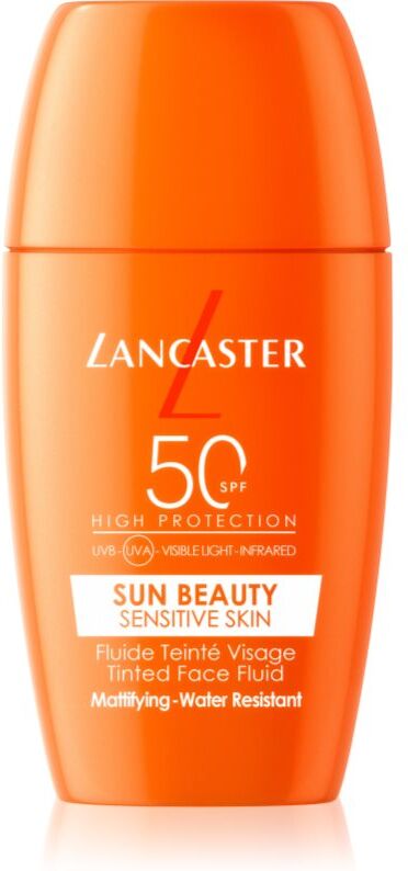 Lancaster Sun Sensitive Tinted Mattifying Fluid mattierende Emulsion wasserfest SPF 50 30 ml