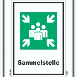 HB-Druck Sammelstelle Aufkleber A9 (37x52mm)