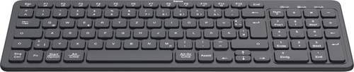 hama 00173057 Multi-Device-Tastatur "WK-300", kabellos, Funk/Bluetooth, Schw., QWERTZ DE