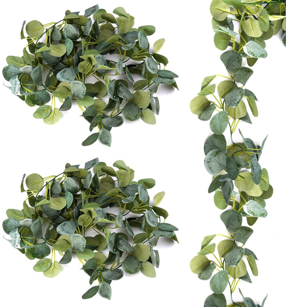 Dailygoods Eucalyptus Slinger 1,8m - Kunstmatige Eucalyptus Tak - Waterdicht - Groen