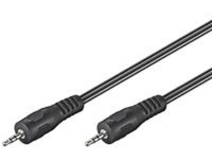 Goobay AVK 311-150 - 2,5mm naar 2,5mm Stereo Jack kabel - 150cm - Zwart