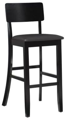 "Torino Contemporary Bar Stool by Linon Home Décor in Black (Size 32.5"")"
