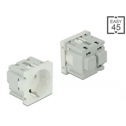 DELOCK Easy 45 Schuko-Steckdose 45 x 45mm