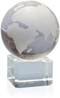 Presse-papier personnalisable Sphère World verre