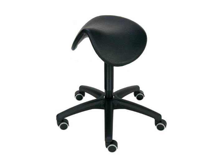 Stier Hocker STIER Sattelhocker multibeweglich PU-Sitz 490-680mm Fußkreuz Ø630 mit