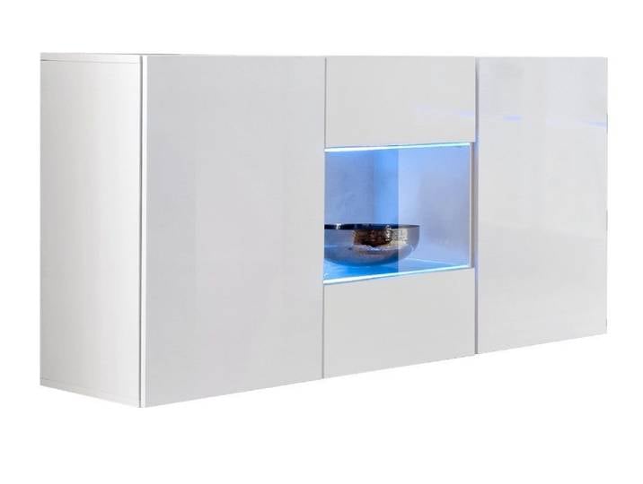 ASM-Moebel Kommode Kommode FLY mit Hochglanzfronten Push-Click und Led Beleuchtung, Mit Hochglanzfronten, Push-Click System und Led Beleuchtung