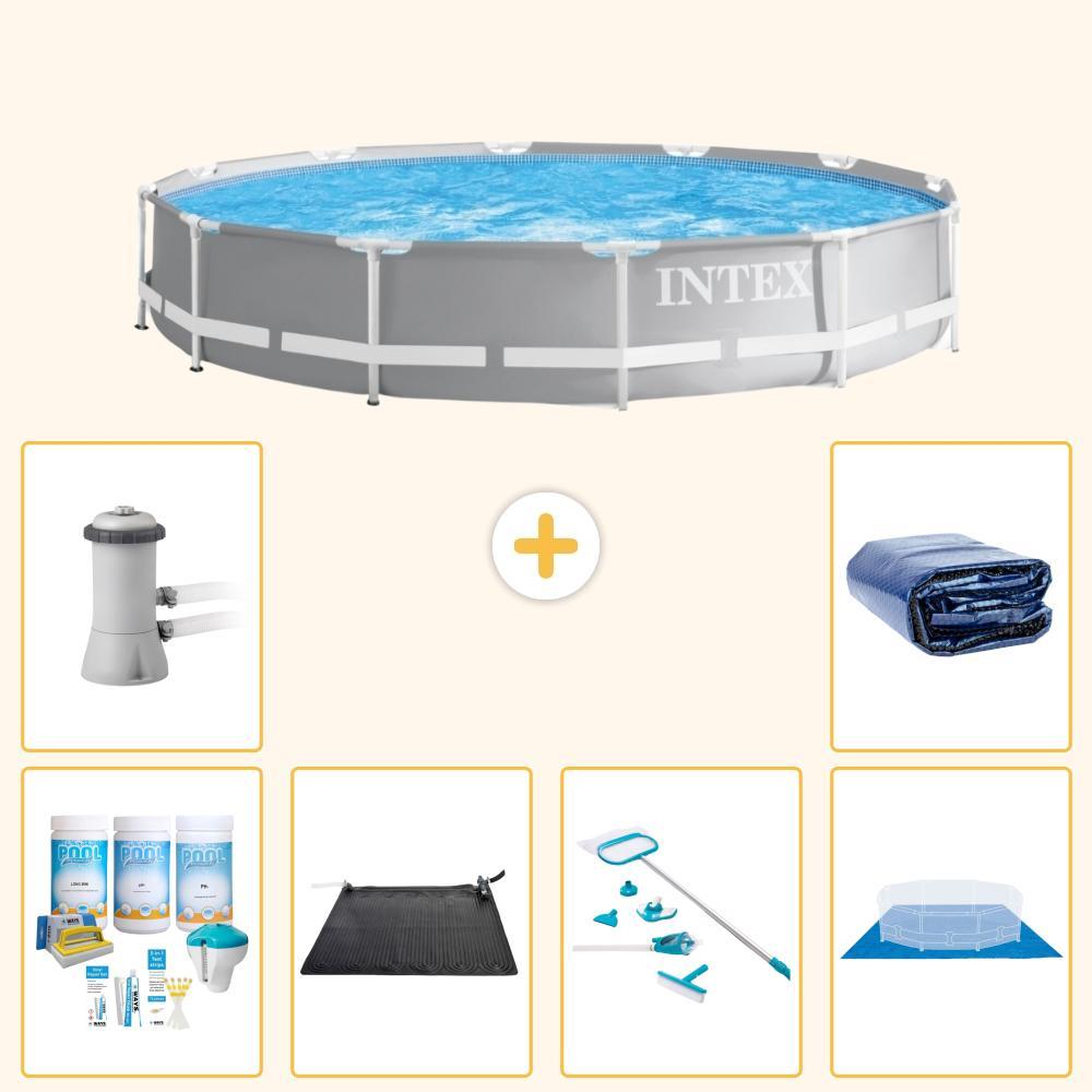 Prism Frame Pool Rund - 366x76 cm - 7-teilig S20528