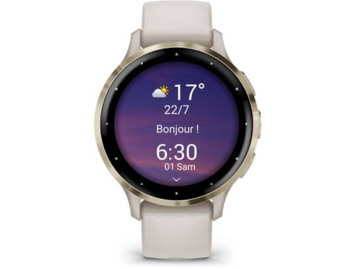 Garmin - Montre Sport Venu 3s Sport Et Santé Gps Amoled Bt 41 Mm Blanc
