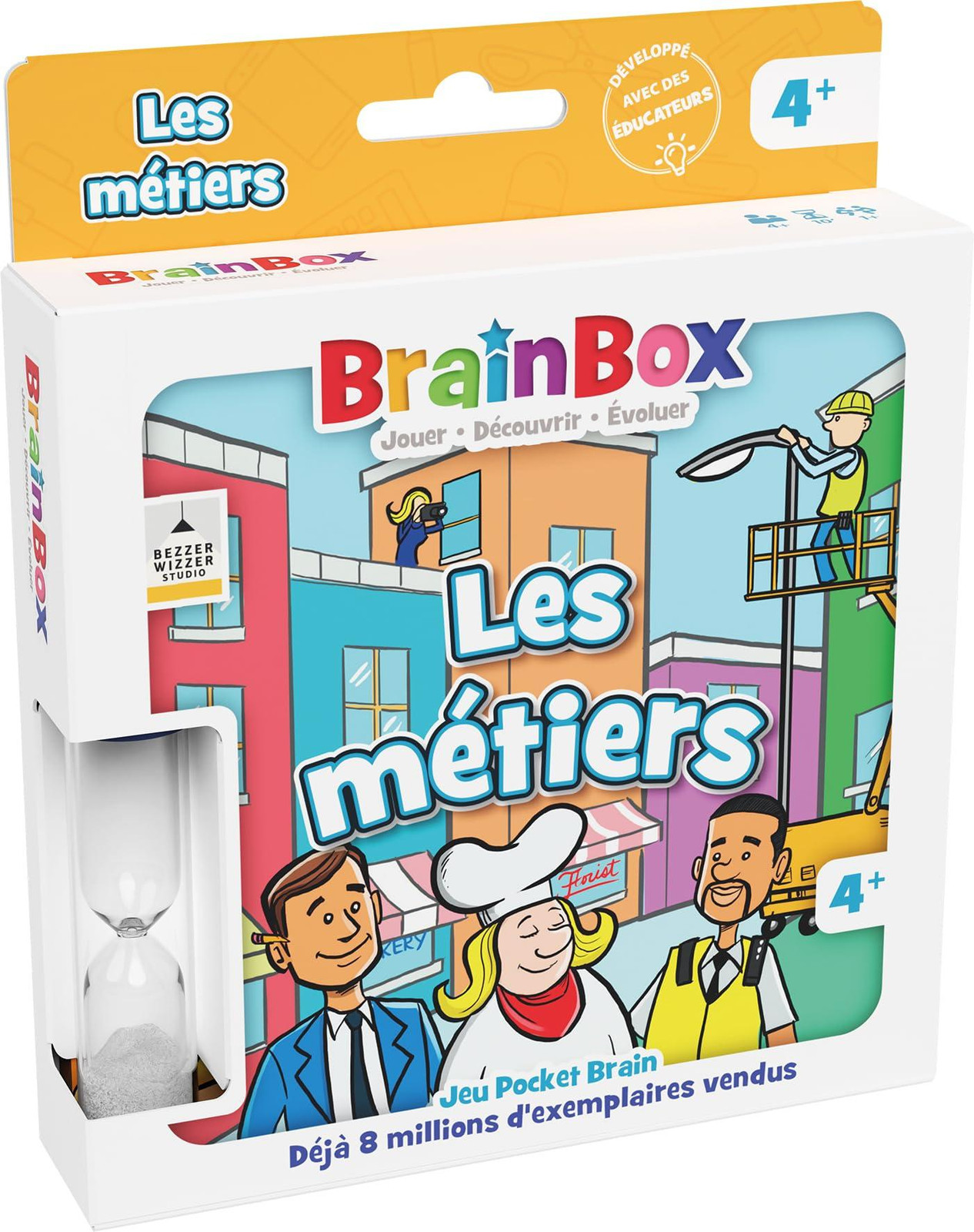 Asmodee BRAINBOX Pocket Beroepen Kaartspel voor geheugen en observatie