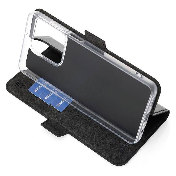 Wave Book Case for Honor X5c Plus, Black (Honor X5c Plus) (WAVE-BC-HN-X5CP-BK)