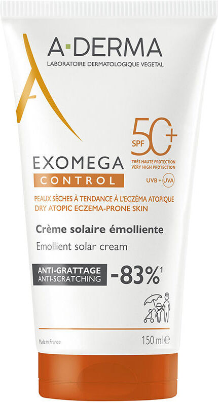 A-Derma Exomega Control crème solaire émolliente SPF50+ 150 ml