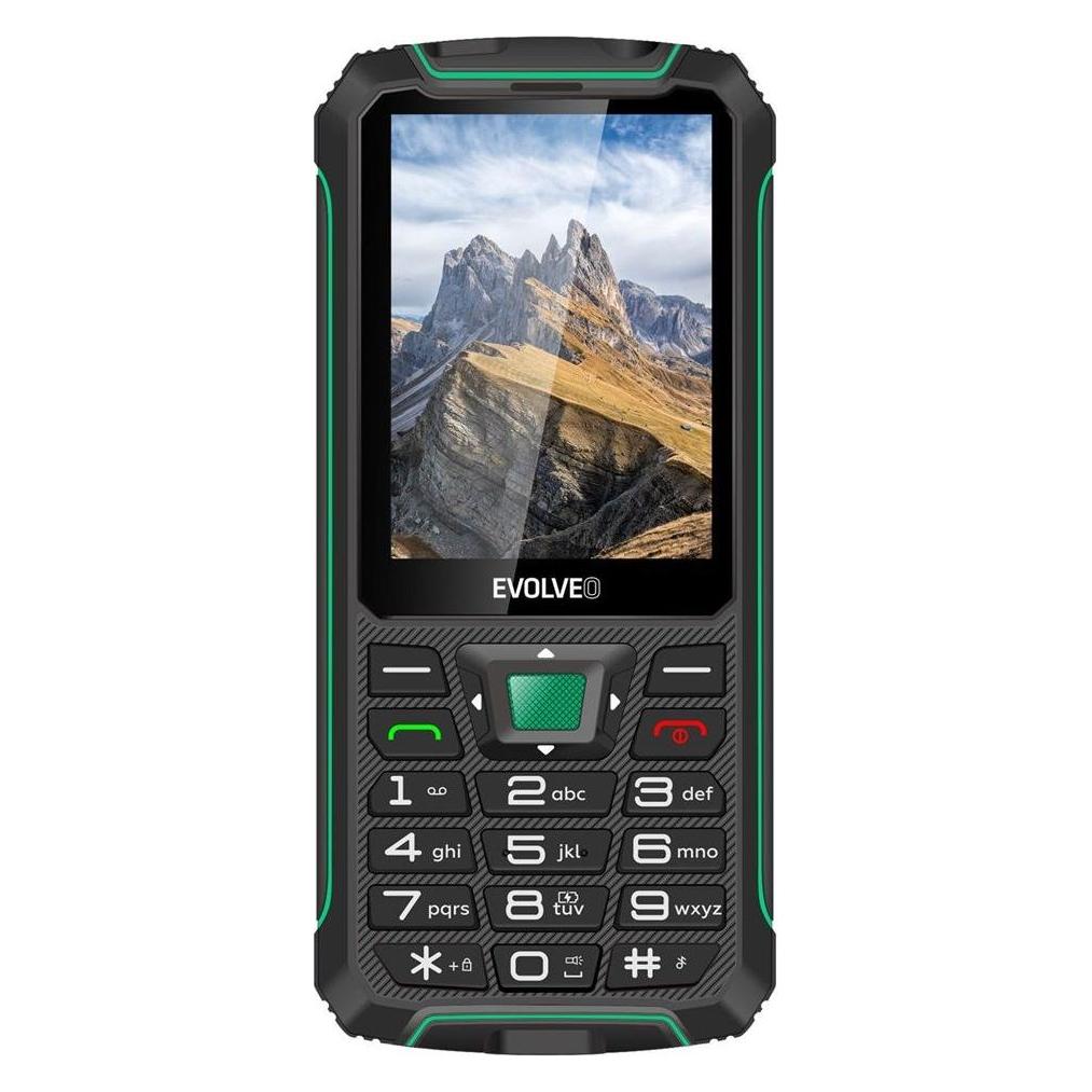 Evolveo StrongPhone W4, vodot??sn?? odoln?? Dual SIM telefon,??erno-zelen?? (2.80", 2 Mpx) (SGP-W4-BG)