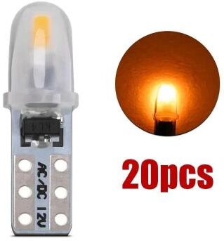 Uplift Picks T5 LED Dashboard Bulbs 3014 SMD Instrument Cluster Lights yellow (20 Pcs)