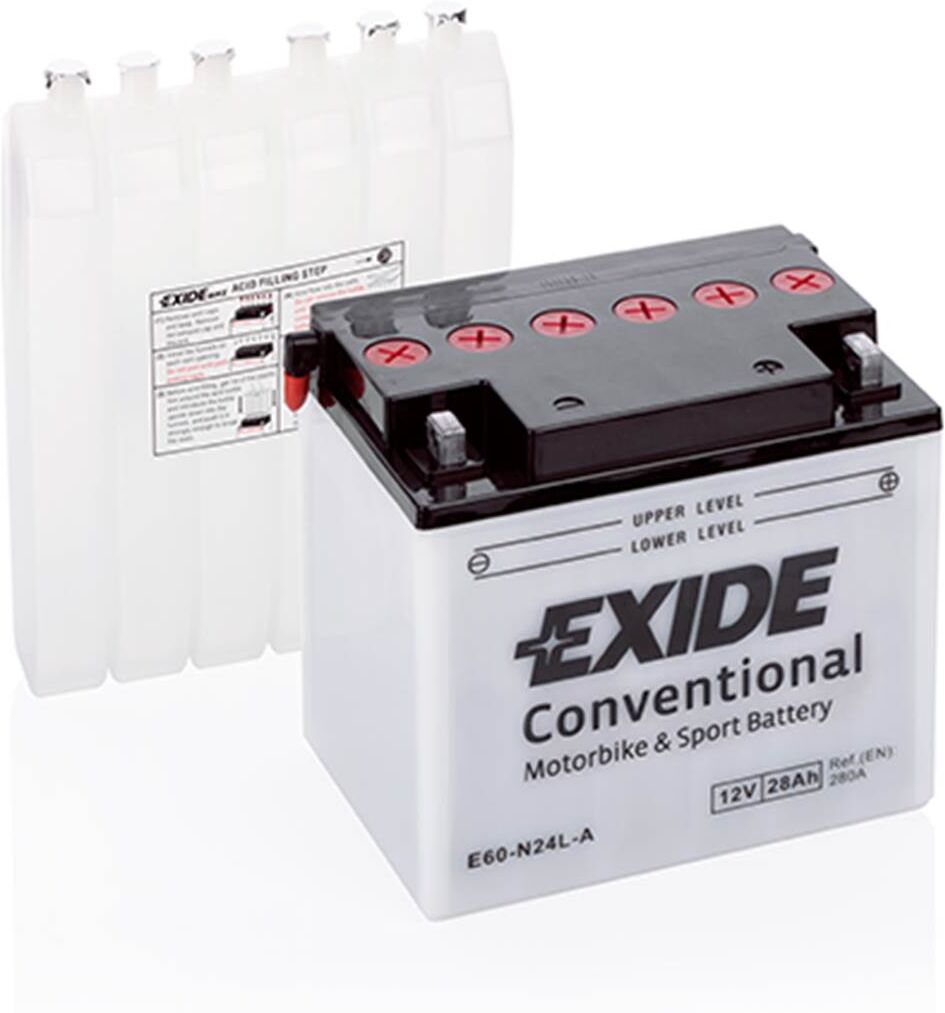 Bateria para mota Exide y60-n24l-a 28ah 280a 12v