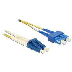 Delock 84802 Glasfaser LWL Anschlusskabel 5 m Gelb [1x LC-Stecker - 1x SC-Duplex] 9/125 µ Singlemode OS2
