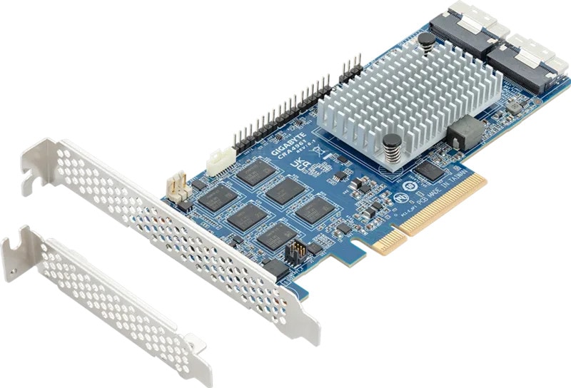 GIGABYTE CRA4961 16-port 12Gb/s PCIe 4.0 x8 RAID Card