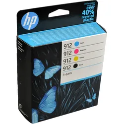 4 HP Tinten 6ZC74AE  912 Multipack KCMY