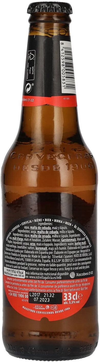 Estrella Damm Estrella Galicia Cerveza Especial 5,5% Vol. 0,33l