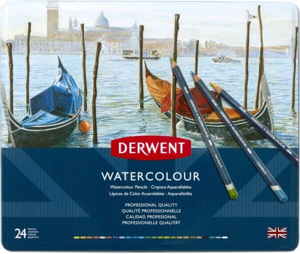 Derwent Watercolour Farveblyanter   24 Farver