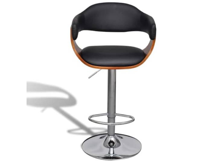 Barhocker, 2-teilig, Kunstleder, höhenverstellbar, Gestell Schlichtes Design, gepolsterter Sitz, integrierte Fußstütze, Gasanpassung, Tragkraft 110 kg, vielseitiger Stil