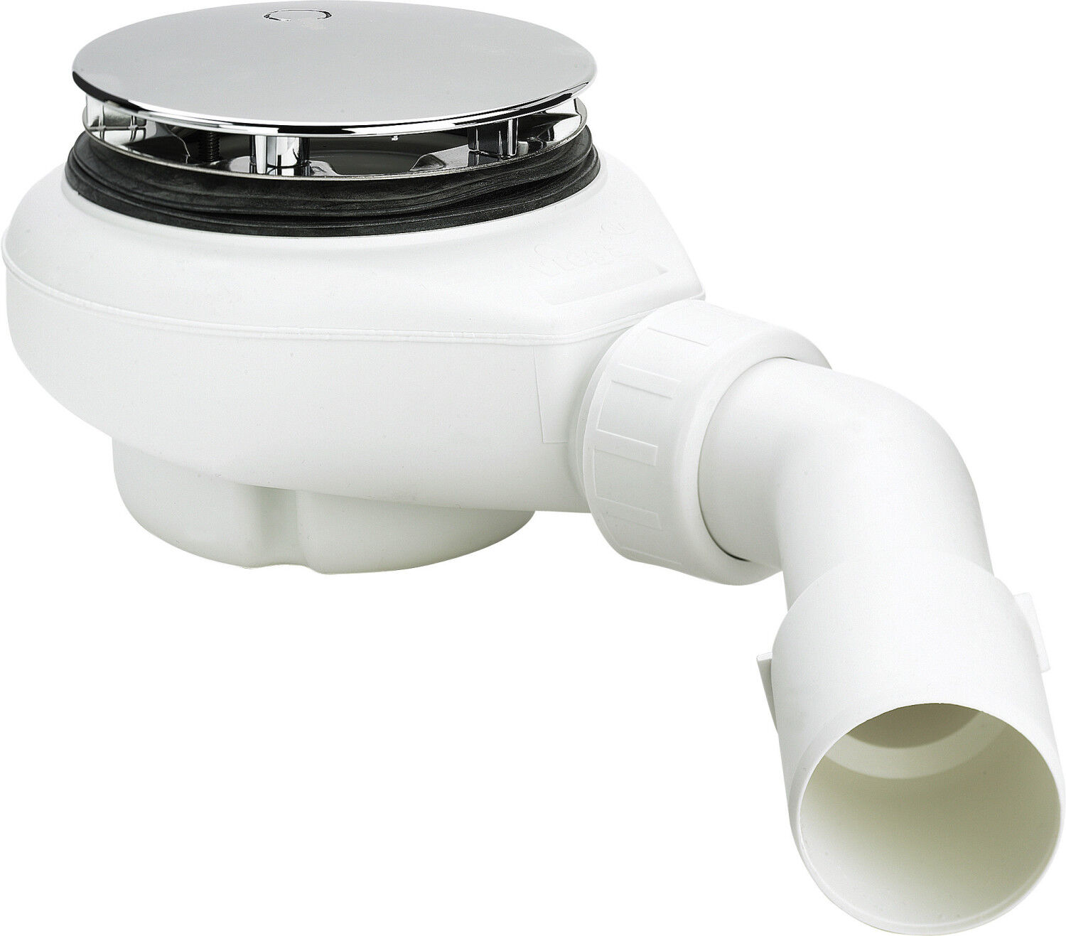 Bonde de douche VitrA Tempoplex G575601 Ø 9 cm, sortie horizontale, pour receveurs de douche