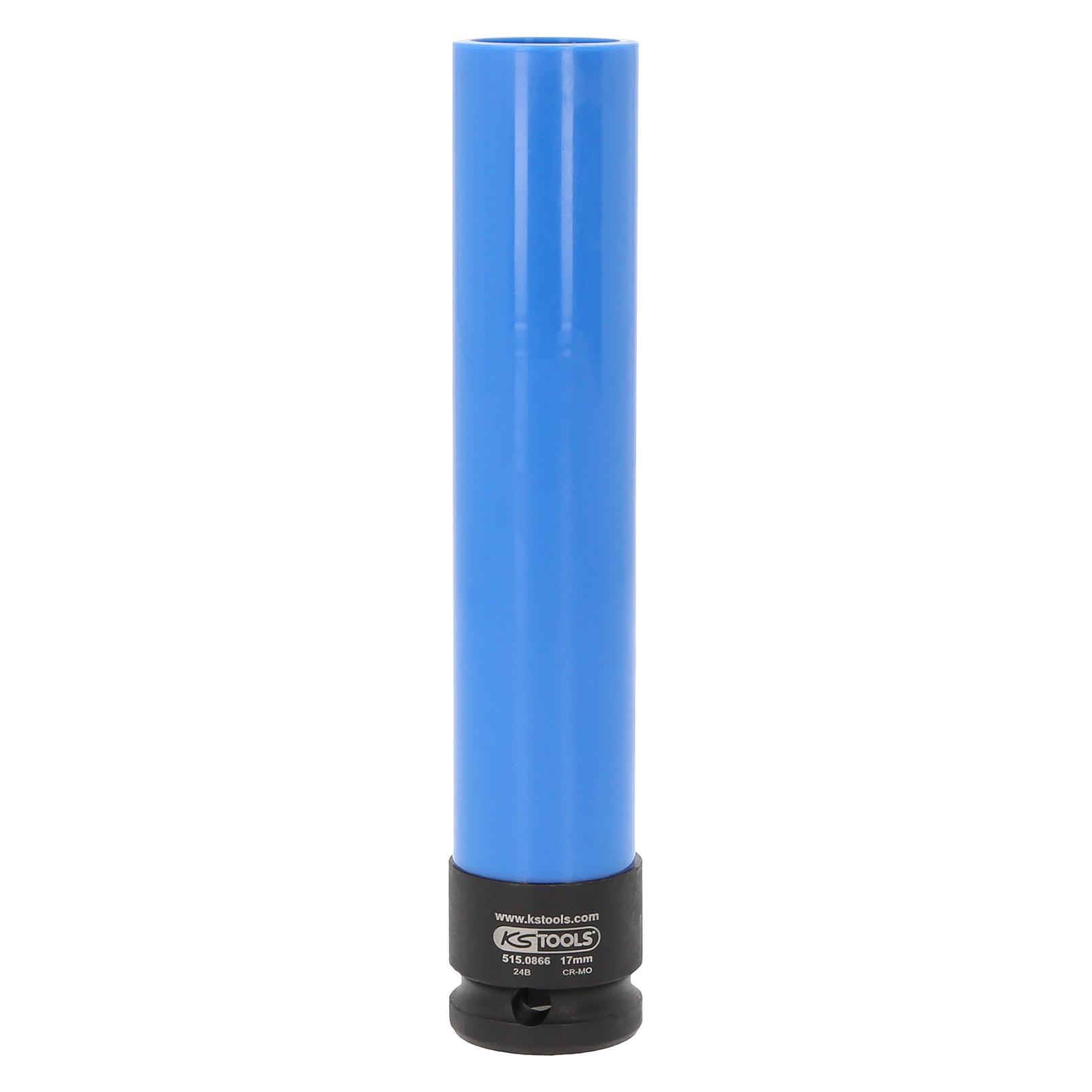 KS Tools 1/2" Alu-Felgen Kraft-Stecknuss, 17 mm, extra lang (515.0866)