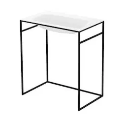 Bette BetteLux Shape Gestell Q012-815 100 x 49,5 cm, schwarz matt, für Waschtisch