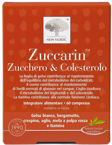 NEW NORDIC Srl Zuccarin Zucchero & Colesterolo, 60 Compresse
