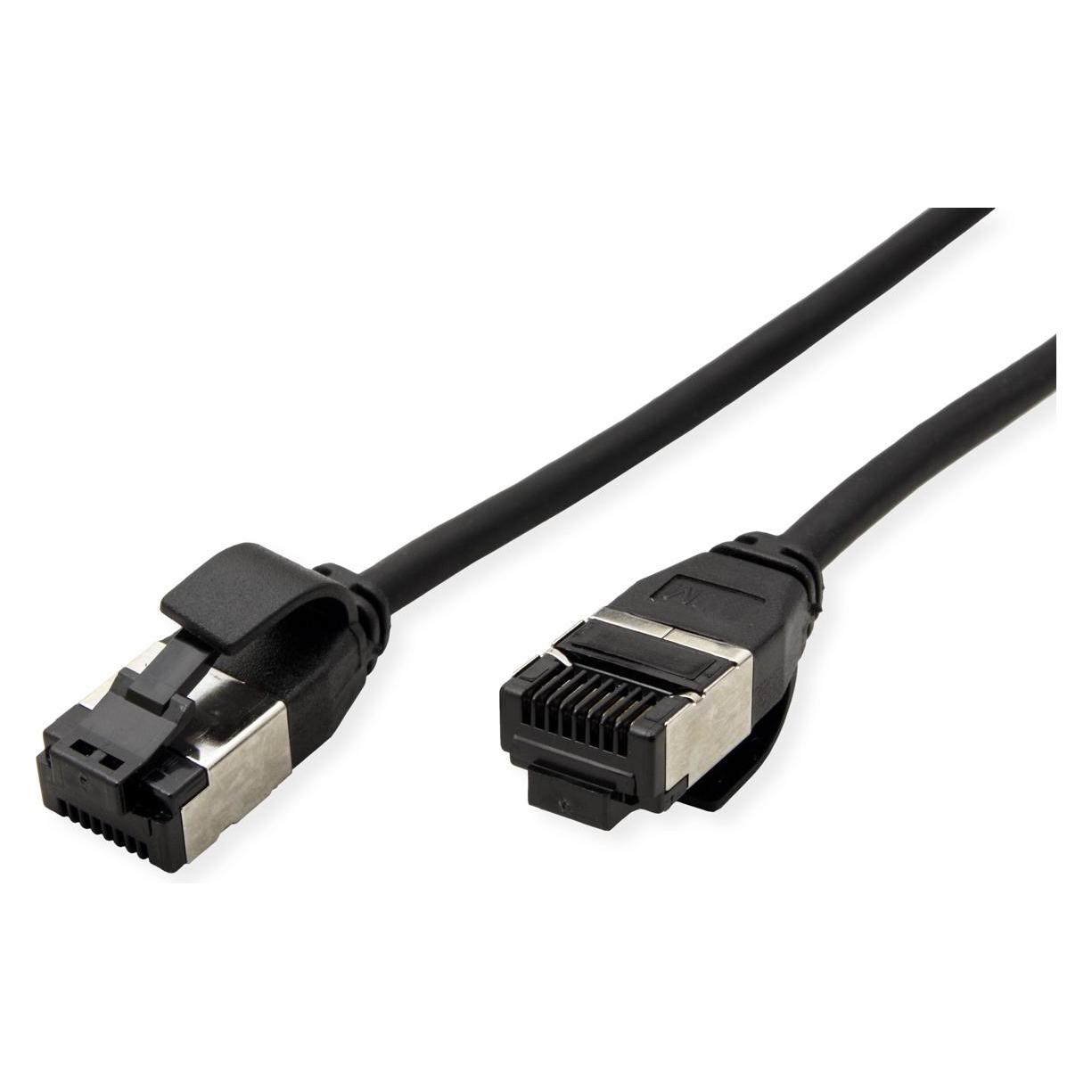 Roline U/FTP P-Kabel Kat 8.1 schw., 2.0m PoE, Slim (U/FTP, CAT8.1, 2 m) (21.15.3265)