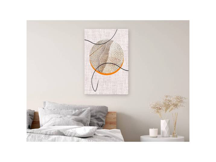 Wandbild Moonlight Sonata Leinen Grau 40 x 60cm