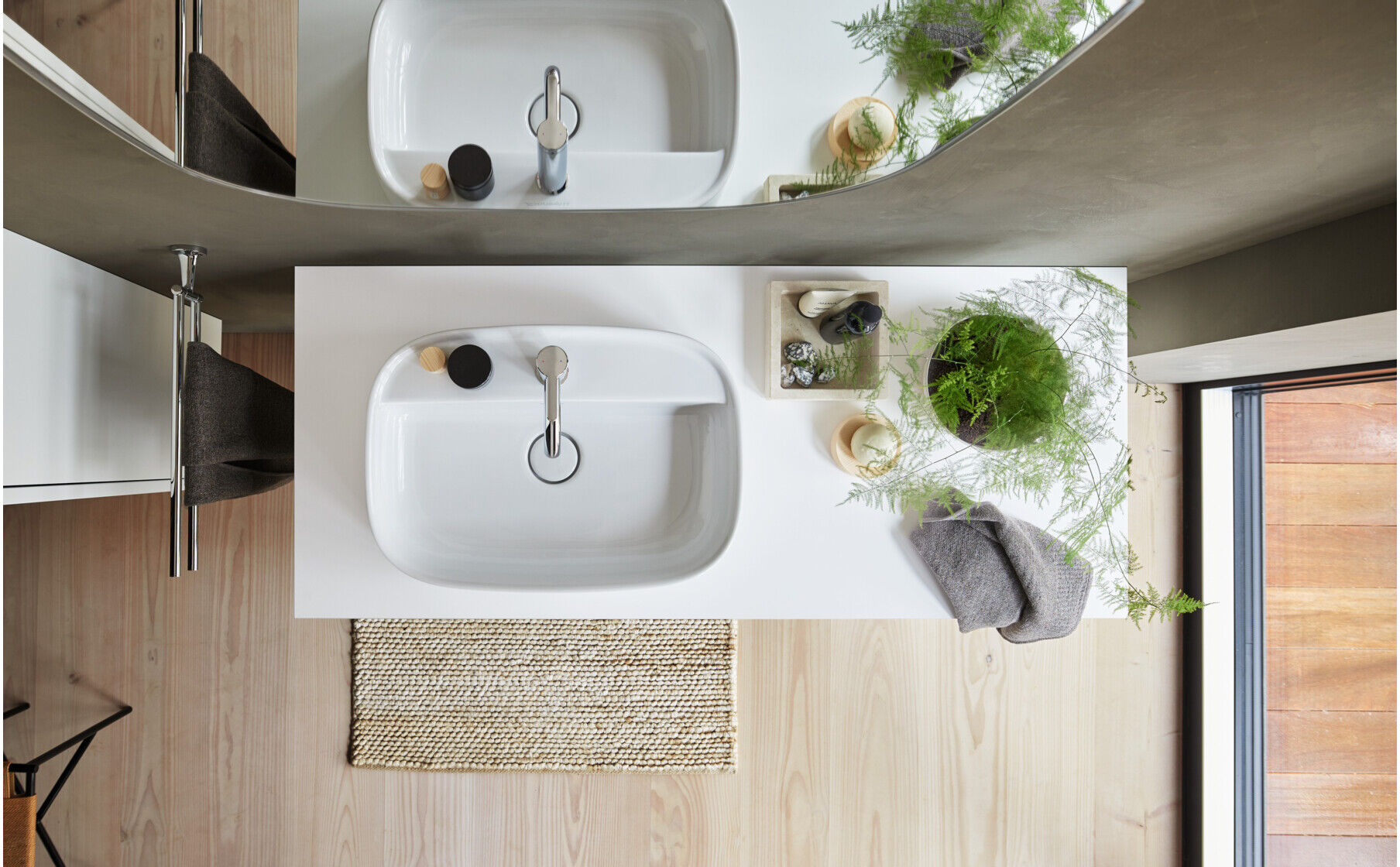 Duravit Waschtischunterschrank Zencha 130x55cm, B L, E na/we m, k Einr-Sys (ZE4818030840000)