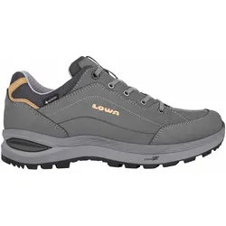 Lowa Damen Renegade Evo GTX Lo Wanderschuh - 42.5 - graphit/aprikose