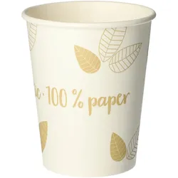 VEPATIM 50 Heißgetränke Trinkbecher Coffee to Go unbeschichtet creme 200ml