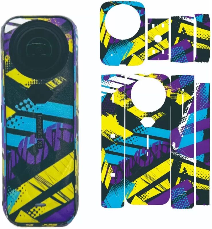 INF Vollständige Schutzfolie für Insta360 X5 Action Kamera - Mehrfarbiges Design
