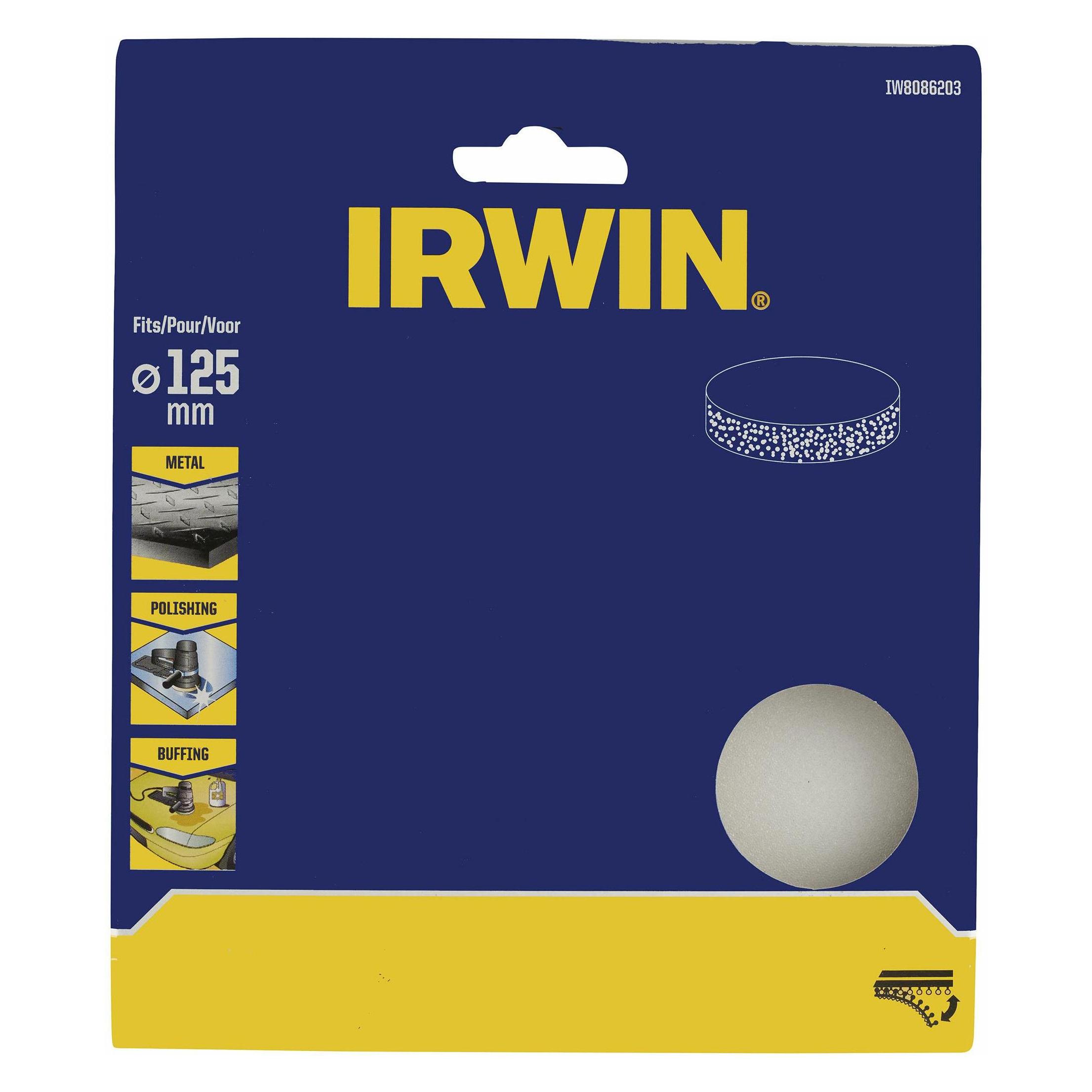 Irwin GĄBKA POLERSKA 125mm, do metalu (37262644)