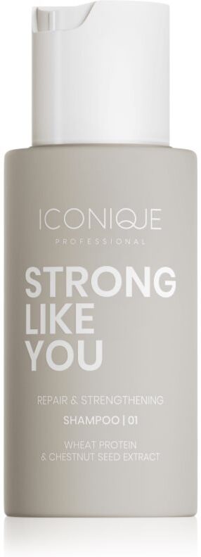 ICONIQUE Professional STRONG LIKE YOU Repair & Strengthening Regenierendes Shampoo für beschädigtes Haar 70 ml