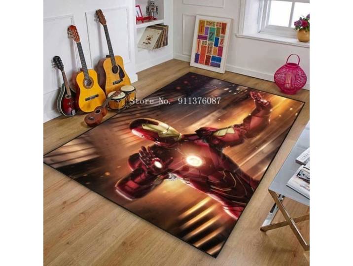 Tapis de sol super-héros Disney Spiderman les Avengers - Disney - DSN-5879 - Synthétique - Moderne - 120 cm