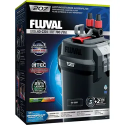 Fluval 207 Performance (220 l, Aussenfilter, Salzwasser, Süsswasser), Aquarium Filter