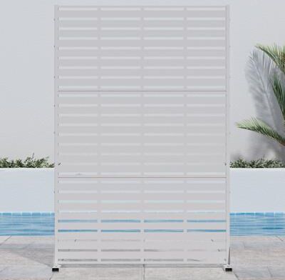 Lirago "Outdoor Freestanding Metal Privacy Screen Decorative Partition Panel for Patio Garden Balcony - 72""x47"""