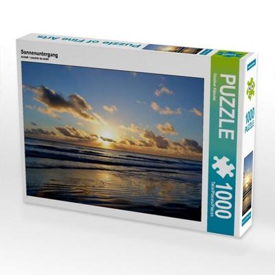 CALVENDO Puzzle Sonnenuntergang | 1000 Teile Lege-Größe 64 × 48 cm Foto-Puzzle für glückliche Stunden