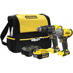 Stanley, Bohrmaschine + Akkuschrauber, ZESTAW V20 SFMCK217M1S (SFMCD715 + SFMCF920) 1x4,0Ah TORBA (Schlagschrauber)