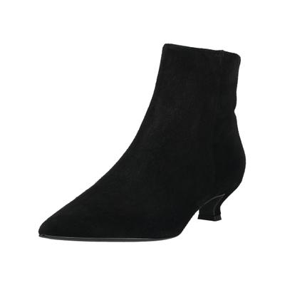 Stiefelette HÖGL "Högl Stiefelette Veloursleder", Damen, Gr. 37,5, schwarz, Veloursleder, Schuhe Stiefelette