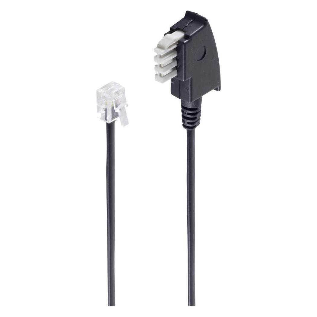 Shiverpeaks -BASIC-S--TAE N-Stecker auf Western-Stecker 6/4, 6,0m (BS70116-)