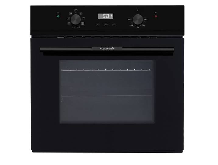 Wolkenstein Backofen Backofen Heißluft Umluft Schwarz Display Uhr Timer 62 L Garraum, Heißluft, Umluft