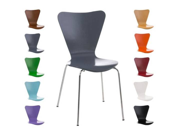 CLP Chaise empilable Calisto - Couleur:gris
