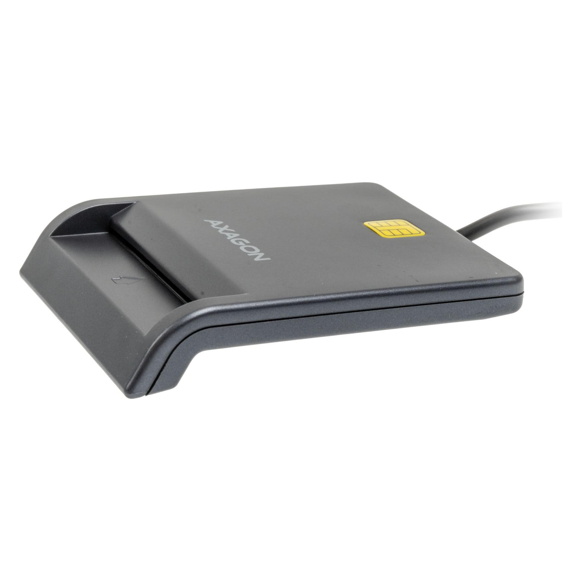 Axagon CRE-SM3T, USB-A FlatReader čtečka kontaktních karet Smart card (eObčanka), kabel (USB 2.0) (CRE-SM3T)