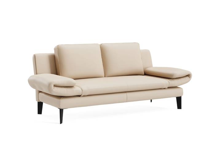 Exklusives Sofa Jarek Leder creme B 281 cm T 83 cm - Möbel Konfigurator: Traummöbel individuell zusammenstellen - Sofa